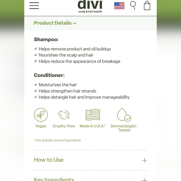 Divi Original Shampoo & Conditioner Unopened! - Picture 2 of 5